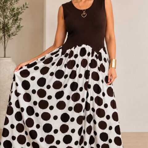 Traje Chocolate Polka Dot
