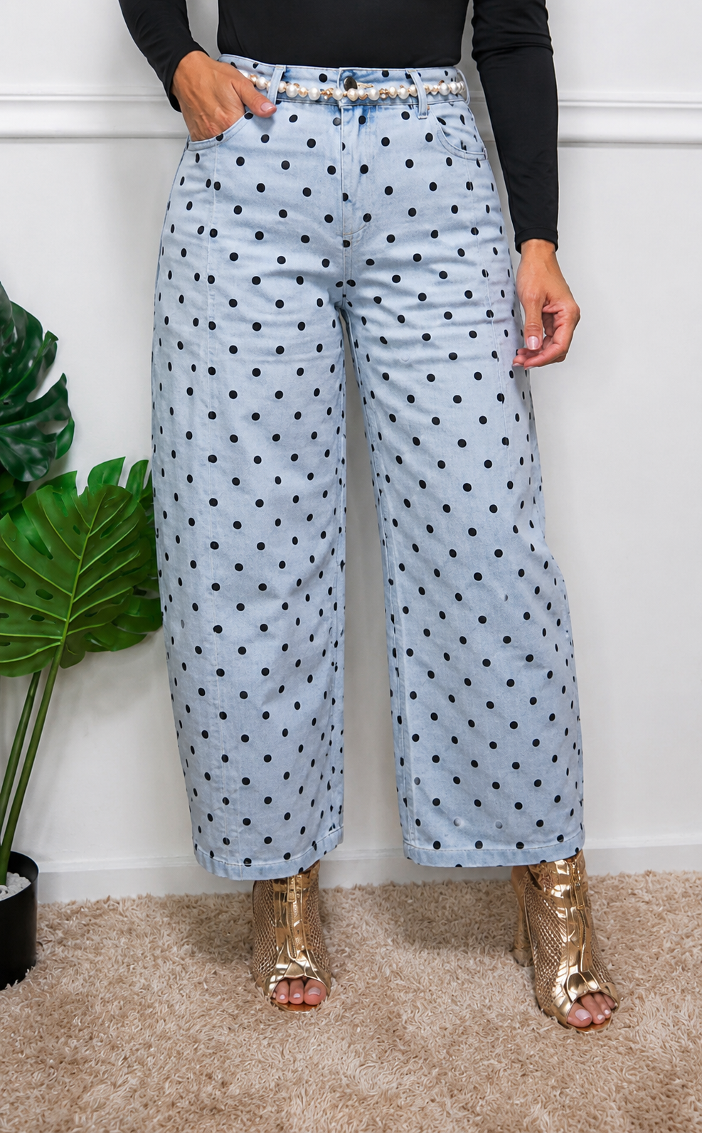 Mónaco Barrel Polka Jeans