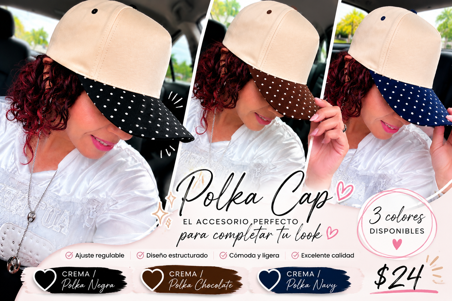 Polka Cap (3 colores)