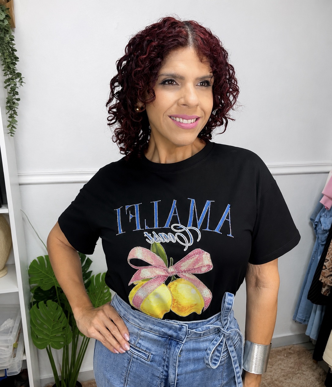 Blusa Amalfi Bella Noir