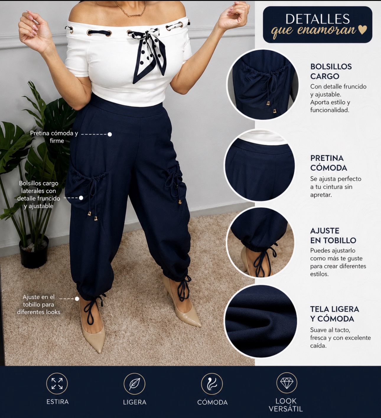 Confy Chic Cargo Midnight