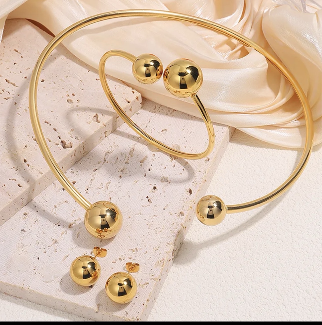 Set Gold Sphere (4pz con sortija)