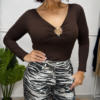 Blusa Camelia  Chocolate