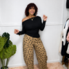 Pantalón Barrel Camel Polka