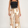 Palazzo Abstract Print Cream